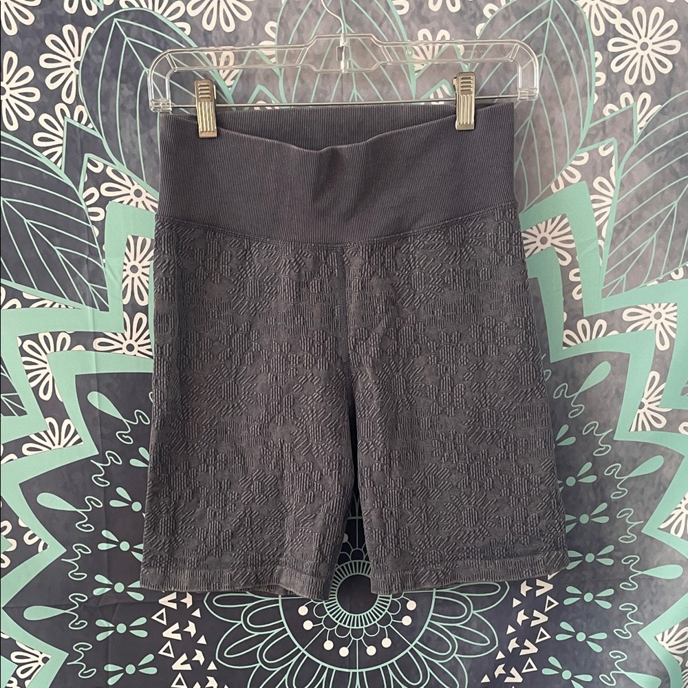 Women's Flower Biker Shorts Purple